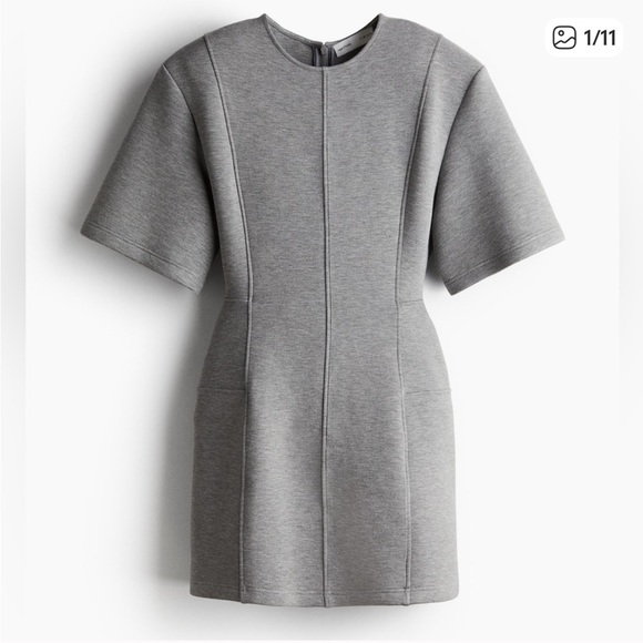 H&M Dresses & Skirts - BRAND NEW H&M Studio Gray Hourglass T-Shirt Dress in XS